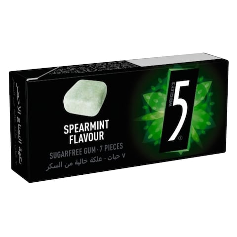 5 Gum - Spearmint Flavour Chewing Gum 14.4g