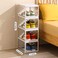 Foldable Shoe Storage Box, 4 Layers Stackable Shoe Organizer for Closet Bedroom, Installation Free Shoe Containers