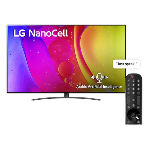 LG NanoCell TV 65 inch NANO84 Series New 2022 Cinema Screen Design 4K Active HDR webOS22 with ThinQ AI 65NANO846QA