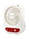 Sonashi 6 Inch Portable Rechargeable Fan SRF-607NR Red/White