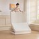 Comfy Portable White Satin  180x90x7cm Medicated Folding Mattress