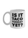 muGGyz Printed Ceramic Coffee Mug White