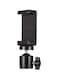 Generic Adjustable Phone Holder With Ball Head Mount Black