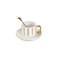 Nordic Style Creative Office Mug Literary Coffee Ceramic Cup With Spoon And Saucer