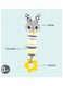 Moon Good Night Soft Rattle Toy Bunny, 18X8X5cm