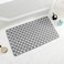 Non-Slip Bath Mat, Soft TPE Shower Mat with Suction Cups and Drain Holes, Bathroom Anti-Slip Mat for Shower, Bathtub (120 * 80cm, Grey)