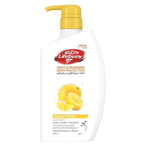 Lifebuoy Antibacterial Body Wash Refreshing For All Skin Types Lemon Fresh 500ml