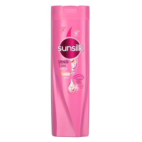 SUNSILK Shampoo, For Weak &amp; Dull Hair, Strength &amp; Shine, With Provitamin B5, Argenine &amp; Coconut Oil, 400ml