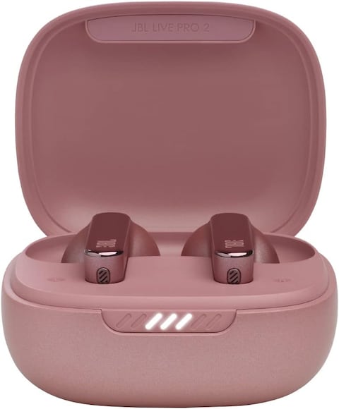 JBL Live Pro 2 True Wireless Noise Cancelling Earbuds, JBL Signature Sound, Smart Ambient, 40H Battery, 6 Microphones, Oval Tube, Multi-Point Connection, IPX5 Water Resistant - Rose, JBLlivepro2Ros