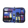 Generic-3 in 1 Network Cable Tester Set LAN Tester RJ45 Measurable Wire Tracker Diagnose Finder Wire Testing Tool with RJ11 Plug Crimping Tool Wire Stripper Screwdriver Pointed-nose Pliers