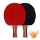 Generic-Table Tennis Racket Set 2 Ping Pong Paddles and 3 Ping Pong Balls