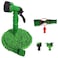 GulfDealz Portable Flexible Design Easy To Use High Pressure Adjustable Telescopic Hose Water Pipe Gun For Garden, Cars, Walls, Windows, Pets (25 FT) - Plastic - Green