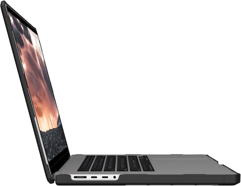 Urban Armor Gear UAG Plyo for MacBook Pro 16 inch Case (2023-2021) M3 Pro / M3 Max A2991 /M2 Pro/M2 Max A2780/M1 Pro/Max A2485 Rugged Military Grade Hard Shell Laptop Cover Translucent Clear - Ice