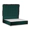 In House Al Shahba Velvet Bed Frame - Single - 200x90 cm - Dark Green