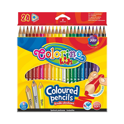 Coloring Kids Triangular Coloured Pencil 24 Colors