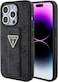 CG Mobile Guess Gripstand PU Leather Case For iPhone 15 Pro (Black)