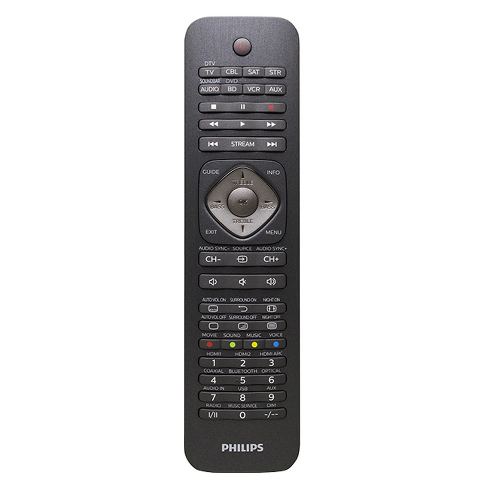 Buy Philips Universal 8-in-1 Remote Control SRP5018/10 Black Online ...