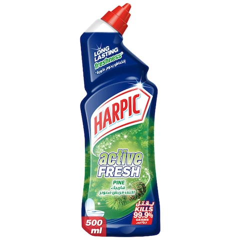 Harpic Active Fresh Toilet Cleaner, Pine, 500ml