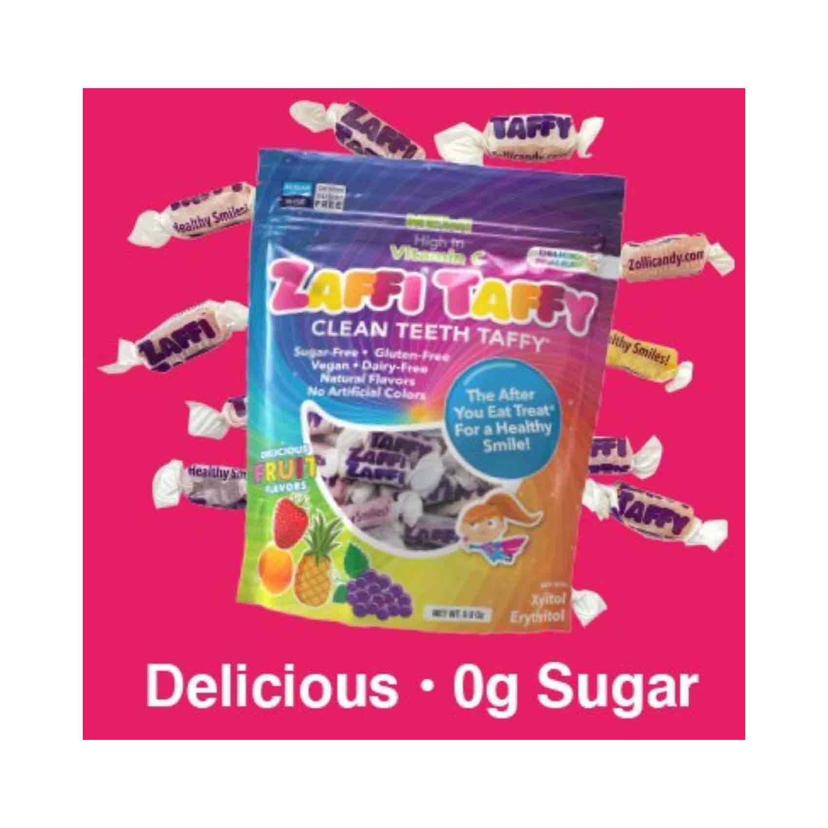 Zollipops Zaffi Taffy Clean Teeth Taffy Candy 85g