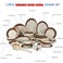 XIANGYU Dinner Set Porcelain Gold, 115pcs tea set. New Ceramic Bone China, The rich and colorful designs with real 24K gold.