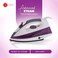 AFRA Steam Iron, 2200W, 430ml Capacity, White And Purple, Ceramic Coated Soleplate, Vertical Steam, ESMA Approved, AF-2200IRWP, 2 Years Warranty