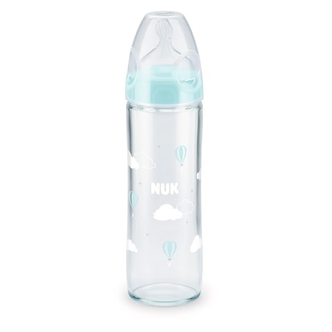 Nuk Baby Feeding Bottle With First Choice Plus Teat SNK327 Clear 240ml