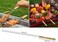 Barbecue Skewers Stainless Steel Needles Sticker With Wooden Handle (20 Pcs)