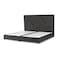 In House Janwa Velvet Bed Frame - Queen - 200x160 cm - Dark Gray