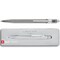 CARAN d&#39;ACHE 849 Ballpoint Pen with Box, ORIGINAL, 0.25mm, Grey/Silver