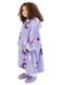 Milk &amp; Moo Little Mermaid Wearable Hooded Blanket With Pouch Purple