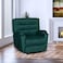 In House Velvet Classic Recliner Chair - Dark Green - AB03
