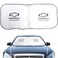 Combo Offer - Buy CHEVROLET Car Seat Cover 2 Pcs, Dust Dirt Protection Cover +  Car Sunshade UV Rays And Heat Protector Sun Visor