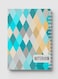 Lowha Spiral Notebook With 60 Sheets And Hard Paper Covers With Seamlesss Rhombuses Design, For Jotting Notes And Reminders, For Work, University, School