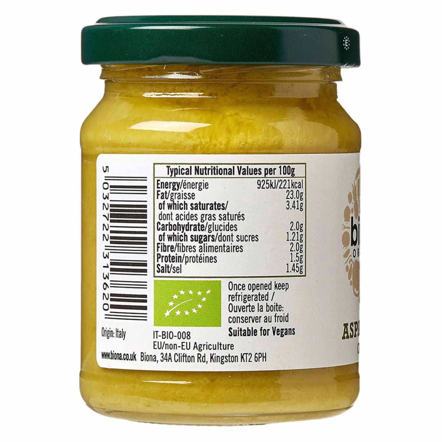 Biona Organic Asparagus Cream 120g