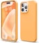elago Liquid Silicone for iPhone 15 Pro MAX case cover Full Body Protection, Shockproof, Slim, Anti-Scratch Soft Microfiber Lining - Orange