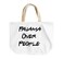 Loud Universe - Tote Bag Pajamas Over People Reusable Shopping Bag With Words