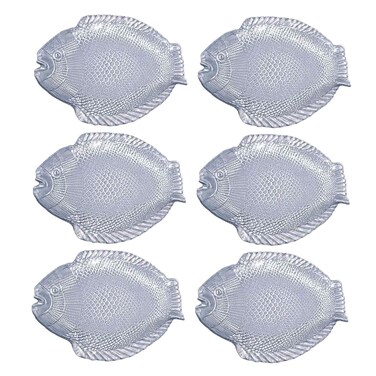 Pasabahce Marine Crystal Clear Glass Fish Plate