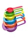 Generic 6-Piece Stackable Measuring Cups And Spoons Set Red/Green/Yellow
