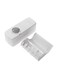 Generic Wall Mount Toothpaste Dispenser With Toothbrush Holder White