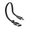 Baseus Nimble USB-A to Type-C Flat Cable 23cm- Ultra Portable Compatible for Samsung S21 S20 S9 Note 20 10 Huawei P30 P20 Lite Mate 20 Pro P20 LG G5 G6 Xiaomi Mi 11 Ultra A2 etc. Black