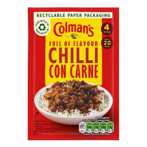 Colmans Recipe Mix Sach Chilli Con Carne 50GR