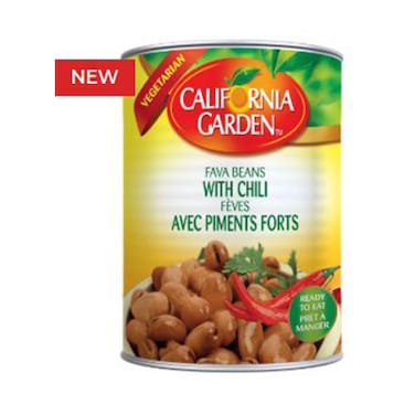 California Garden Fava Beans Peeled With Chili 450GR
