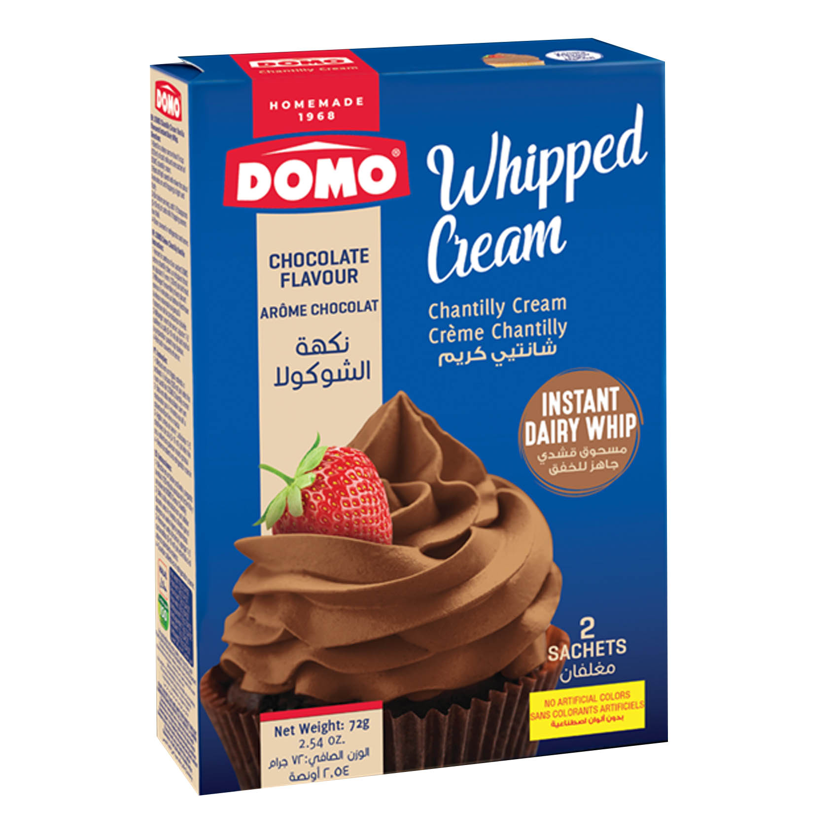 Domo Whipped Cream Chantilly Chocolate Flavor 72g