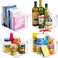 Medium Clear Plastic Stackable Bins, Food Storage Containers Box, Organizers for Kitchen, Pantry &amp; Bathroom (4 Pcs)