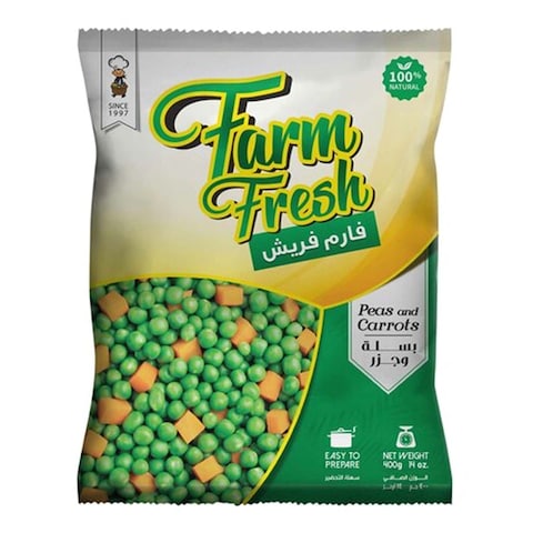 Farm Fresh Frozen Peas and Carrots - 400 gram