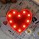 Metal Red Heart with LED Lights 30cm