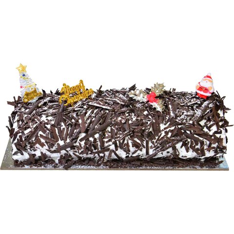 كعكة الغابة السوداء لعيد الميلاد حجم كبير