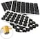 Vosarea 8Pcs Round And Square Chair Leg Pads Table Feet Grippers Furniture Floor Protectors For Home Office