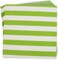 Lime Green Decor Stripes L-Napkins 16 pcs