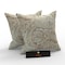 Reposa Floral Print Jute &amp; Cotton Fabric Cushion Cover